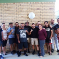 Australian Super Featherweight Champion boxer TC Priestley visits Maayu Mali